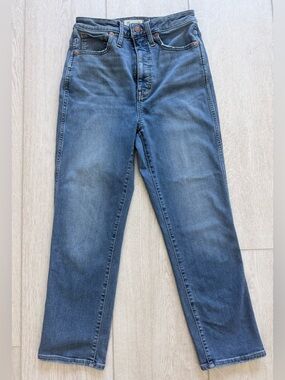 Madewell Curvy Stovepipe Cropped Jeans Size 27 Light Wash